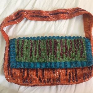 EUC Christiana beaded purse
